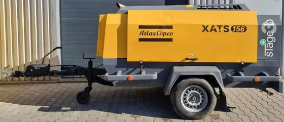 Compresseur portable XATS156C avec couleur jaune et pression nominale de 10,3 bar