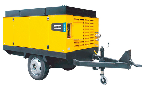 Applications de gaz portables Compresseur portable XAMS800E à pression de travail nominale de 8 bar et faible teneur en huile