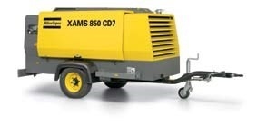 Compresseur portable XAMS850Cd Pression de travail nominale 8,6 bar 5000*2000*2000 mm pour la compétition et les performances