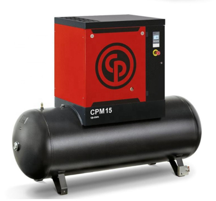 Compresseur d'air rotatoire de vis monophasé CPM10 Chicago 7.5KW pneumatique 64db (A) bruit