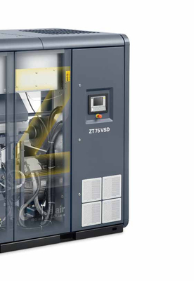 ZT18-55VSD Compresseur d'air à vis Atlas sans huile Refroidissement de l'air 50 à 60 Hz 10,5 m3/min