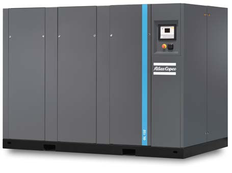 Technologie intelligente d'injection d'huile et moteur IE4/IE5 dans le compresseur d'air à vis Atlas de la série GA110VSD++-GA315VSD+