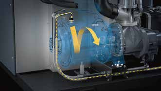 Technologie intelligente d'injection d'huile et moteur IE4/IE5 dans le compresseur d'air à vis Atlas de la série GA110VSD++-GA315VSD+