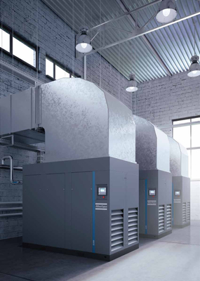 Compresseur d'air rotatif à injection d'huile à vis Atlas G ((L) 90-355,110-355VSD Pour les applications industrielles