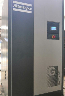 Compresseur à vis rotatif GA75VSD++ avec séchoir intégré et refroidissement par air forcé