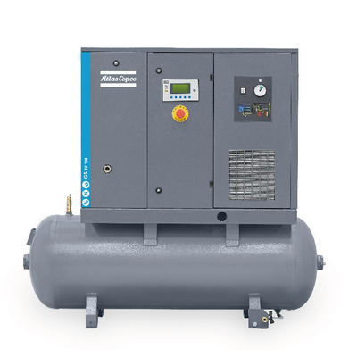Compresseur d'air lubrifié par injection d'huile à vis rotative de la série G5 d'Atlas pour des économies d'énergie