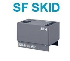 SF4 Capacité d'air Compresseur d'air à vis sans huile de refroidissement par air stationnaire