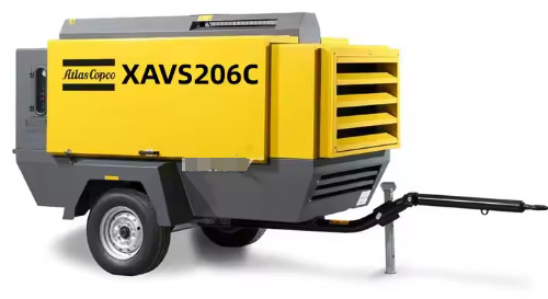 Compresseur industriel portable XAVS206C avec arrêt automatique et 12,5 M3/min FAD