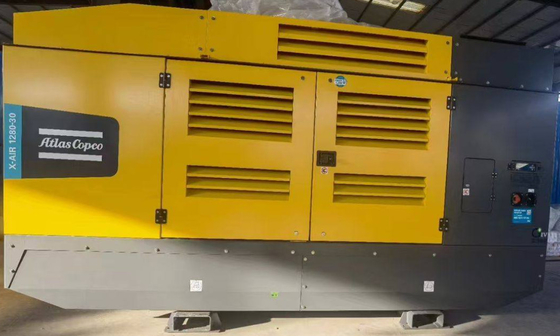 Normes d'émission GIV Compresseur portable X-AIR 1280-30 15/25/30 Bar pour les applications industrielles et sur site