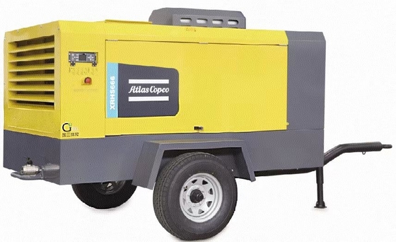 Compresseur portable jaune XRHS666C Source d'alimentation électrique pour performances industrielles