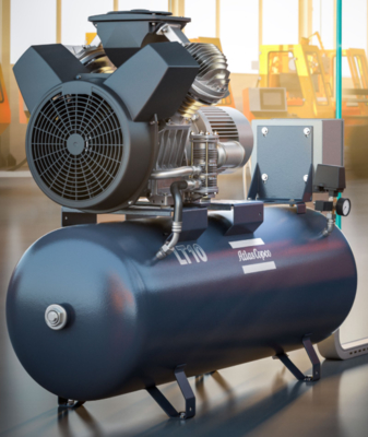 Compresseur d'air à vis rotatif Atlas LT10 7,5 kW 50hz 68-83 DB ((A)