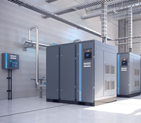 ZE ZA VSD, compresseur d' air à vis Atlas basse pression, exempt d' huile Certificat EMC