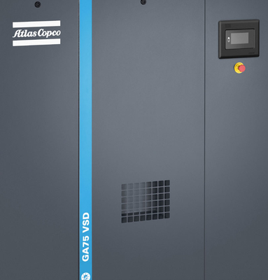 Compresseur d'air à vis à conversion de fréquence Atlas GA VSD90