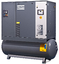 Compresseur d'air à vis Atlas à injection d'huile économique 22 kW G22