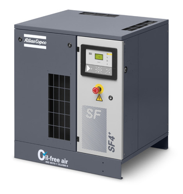 Compresseur d'air à vis Atlas à injection d'eau de 22 kW AQ 22 VSD sans huile