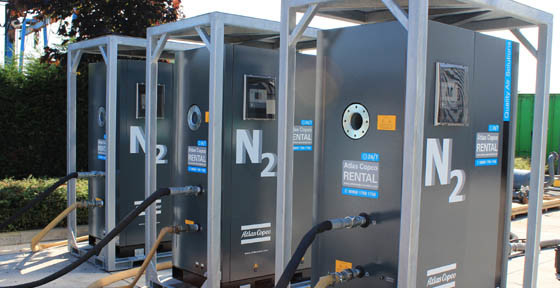 NGP115 Atlas Azot, PSA Générateur de gaz d' azot 1191kg Poids